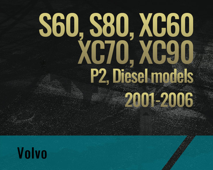 S60 S80 XC60 XC70 XC90, P2 (2001-2006)