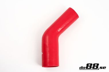Silikonslange Rød 45 grader 2 - 2,25'' (51 - 57mm)