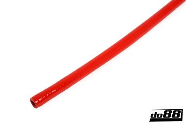 Silikonslange Rød Flexibel slät 0,875'' (22mm)