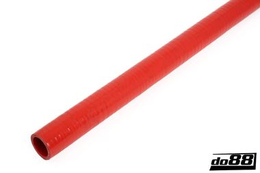 Silikonslange Rød Flexibel slät 1,375'' (35mm)