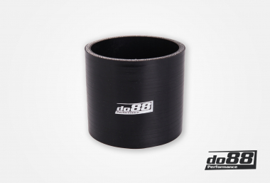Silikonslange Svart Kobling 3'' (76mm) Lengde 76mm