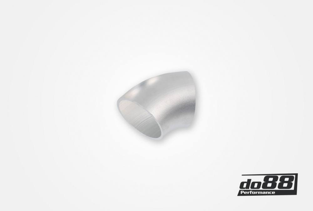 Alurør 45° 60x3 mm, lang radius Alurør 45° 60x3 mm, lang radius