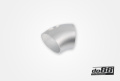 Alurør 45° 76x3 mm, lang radius Alurør 45° 76x3 mm, lang radius