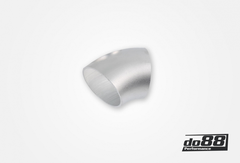 Alurør 45° 76x3 mm, lang radius Alurør 45° 76x3 mm, lang radius