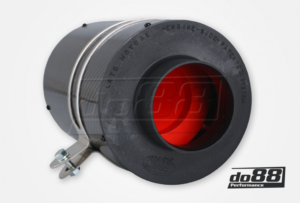 BMC CDA Carbon Dynamic Airbox, Karbonfiber, Forbindelse 85mm, Lengde 200mm BMC CDA Carbon Dynamic Airbox, Karbonfiber, Forbindelse 85mm, Lengde 200mm