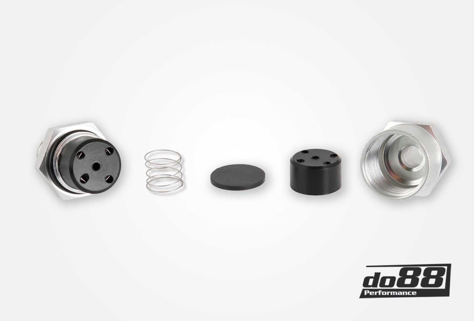 Enveis Tilbakeslagsventil for 12mm slange, Aluminium