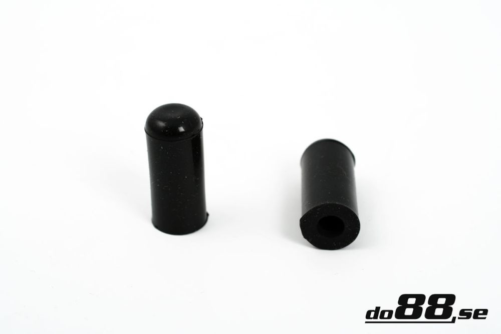 Silikonhatt 4mm svart i gruppen Slange tilbehør / Silikonhatter hos do88 AB (CAP4S)