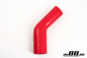 Silikonslange Rød 45 grader 2 - 2,375\'\' (51 - 60mm)
