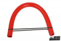 Silikonslange Rød Flexibel slät 1,625'' (41mm)