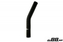 Silikonslange Svart 25 grader 0,75\'\' (19mm)