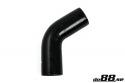 Silikonslange Svart 60 grader 2,56\'\' (65mm) Silikonslange Svart 60 grader 2,56\'\' (65mm)