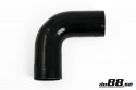 Silikonslange Svart 90 grader 2,875\'\' (73mm)