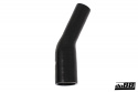 Silikonslange Svart 25 grader 1,25 - 1,375\'\' (32-35mm)