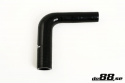 Silikonslange Svart 90 grader 0,625 - 0,75\'\' (16-19mm)