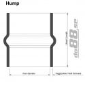 Silikonslange Svart Hump 2\'\' (51mm)