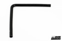Silikonslange Svart 90 grader långt ben 0,5\'\' (13mm) Silikonslange Svart 90 grader långt ben 0,5\'\' (13mm)
