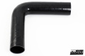 Silikonslange Svart 90 grader långt ben 2,75'' (70mm) Silikonslange Svart 90 grader långt ben 2,75'' (70mm)