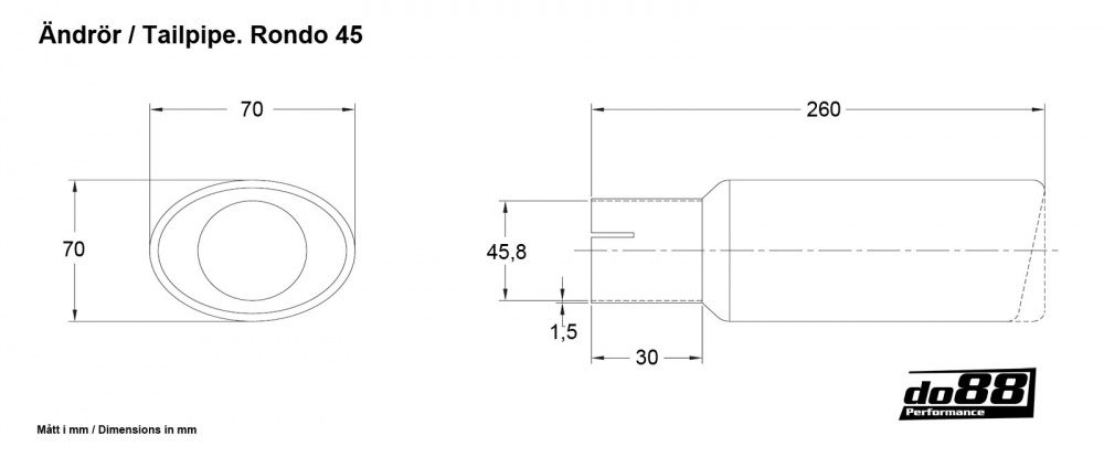 Enderør Rondo 45 Enderør Rondo 45