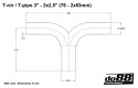 T-rør 3\'\' - 2x2,5\'\' (76 - 2x63mm)