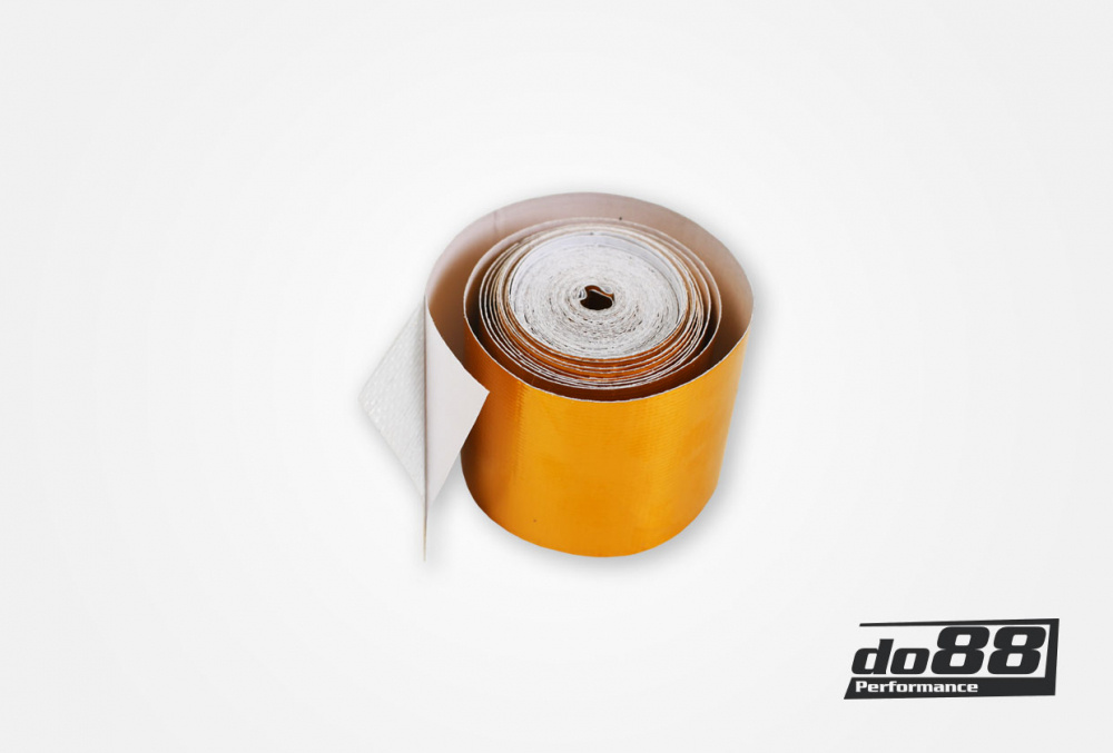 Varmeisolerende tape gull 5mm, 5m rull